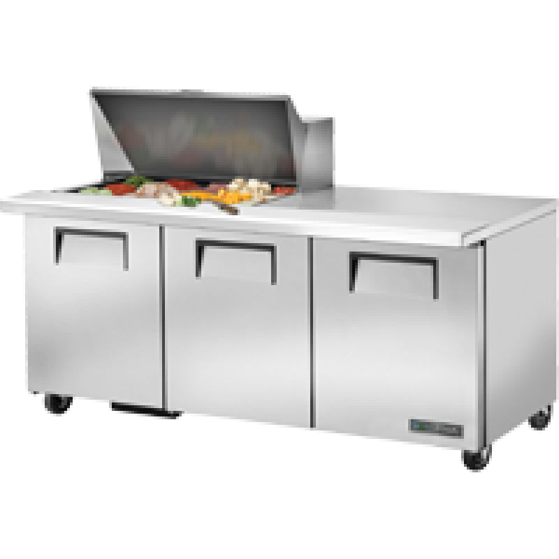 Mega-Top Solid Door Sandwich/Salad Unit with Hydrocarbon Refrigerant TSSU7215MBHC