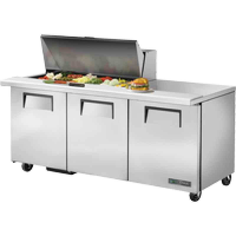 Mega-Top Solid Door Sandwich/Salad Unit with Hydrocarbon Refrigerant TSSU7218MBHC