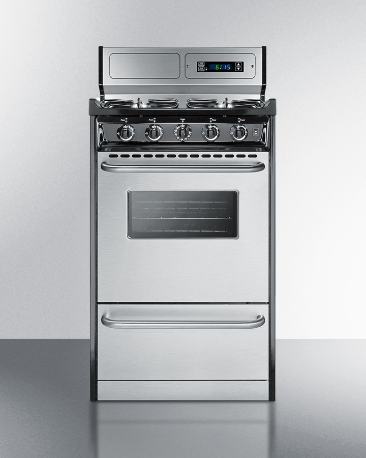 20" Wide Gas Range TTM13027BKSW