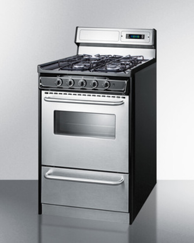 20" Wide Gas Range TTM13027BKSW