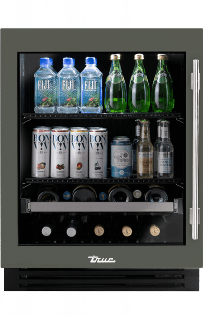 ADA Height Undercounter Beverage Center, Left Hinged, Olive TUBADA24LGA238H04