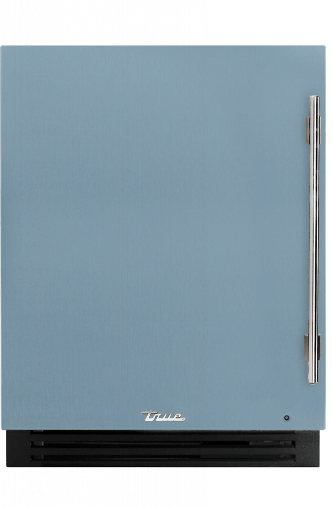 ADA Height Undercounter Beverage Center, Left Hinged, Bluestone, Chrome Hardware TUBADA24LSA152H02