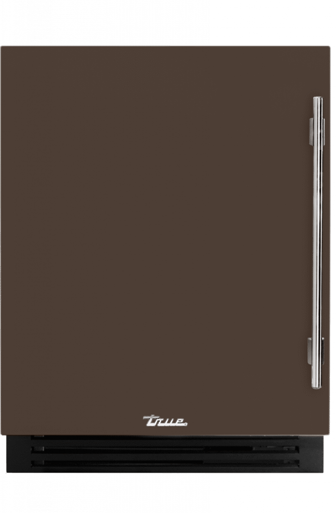 ADA Height Undercounter Beverage Center, Left Hinged, Espresso, Chrome Hardware TUBADA24LSA305H02