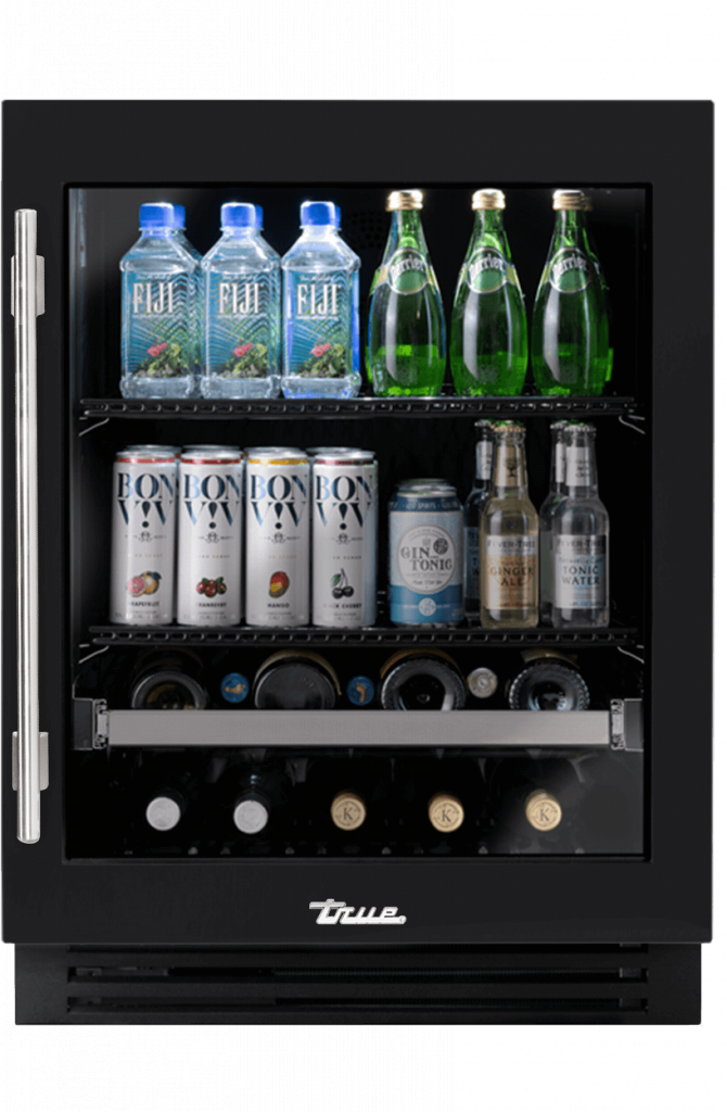 ADA Height Undercounter Beverage Center, Right Hinged, Matte Black TUBADA24RGA027H04