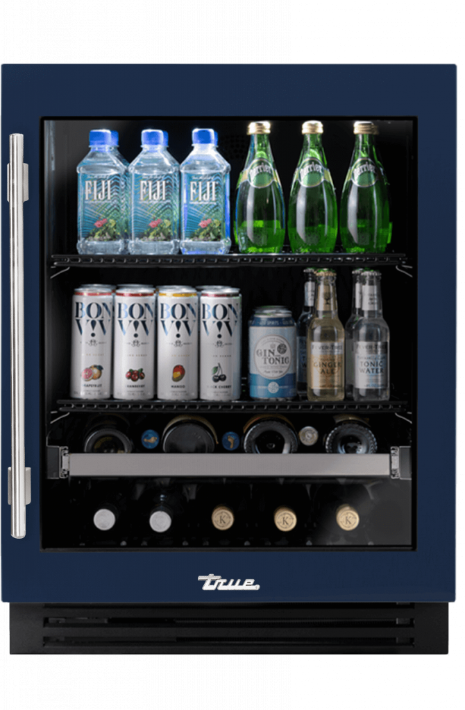 ADA Height Undercounter Beverage Center, Right Hinged, Cobalt TUBADA24RGA078H04