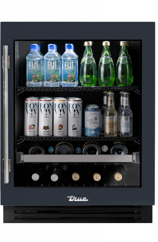 ADA Height Undercounter Beverage Center, Right Hinged, Juniper, Chrome Hardware TUBADA24RGA104H02