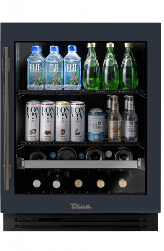 ADA Height Undercounter Beverage Center, Right Hinged, Juniper, Pewter Hardware TUBADA24RGA104H05