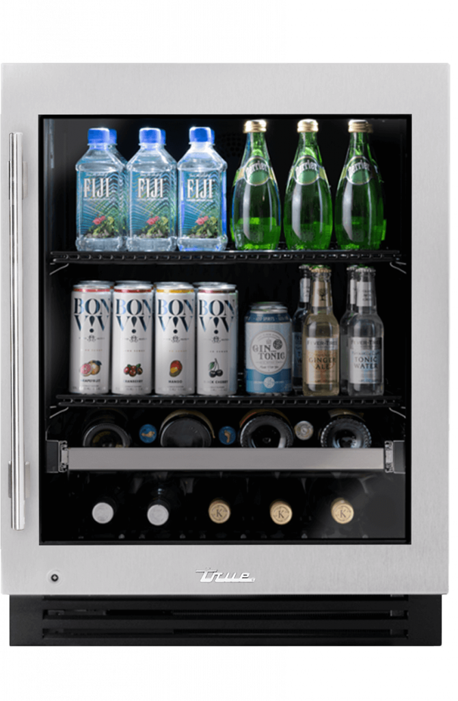 24″ ADA Height Beverage Center Stainless Glass TUBADA24RGAH01