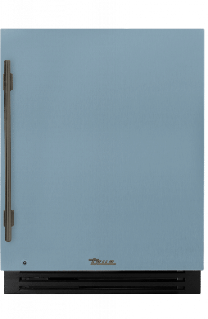 ADA Height Undercounter Beverage Center, Right Hinged, Bluestone, Pewter Hardware TUBADA24RSA152H05