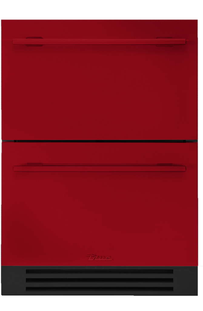 Undercounter Freezer Drawer, Crimson, Copper Hardware TUF24DOPCDSK193H03