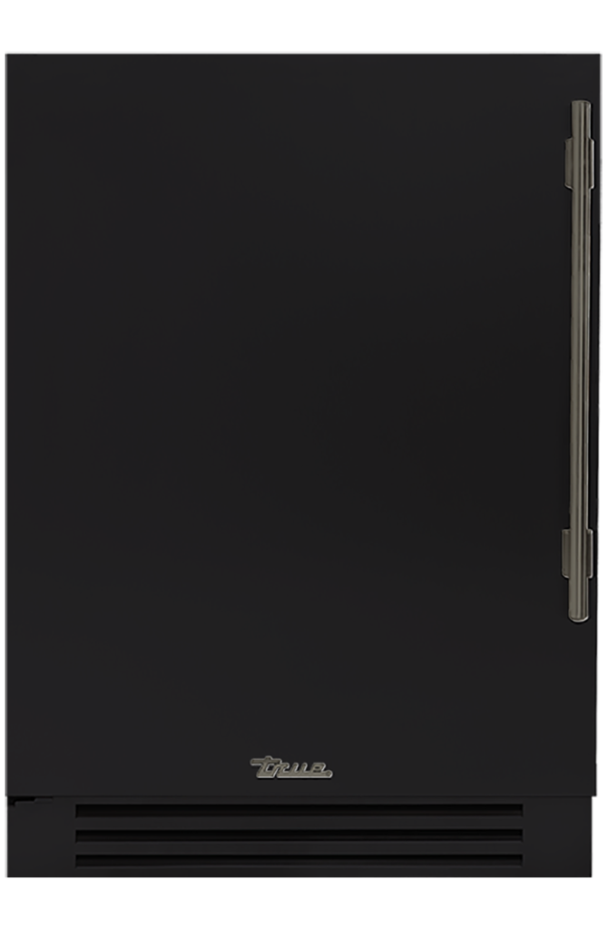Undercounter Freezer, Left Hinged, Matte Black, Pewter Hardware TUF24LOPCDSK027H05