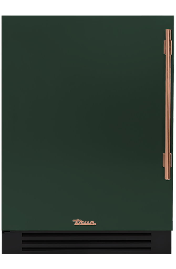 Undercounter Freezer, Left Hinged, Emerald, Copper Hardware TUF24LOPCDSK086H03
