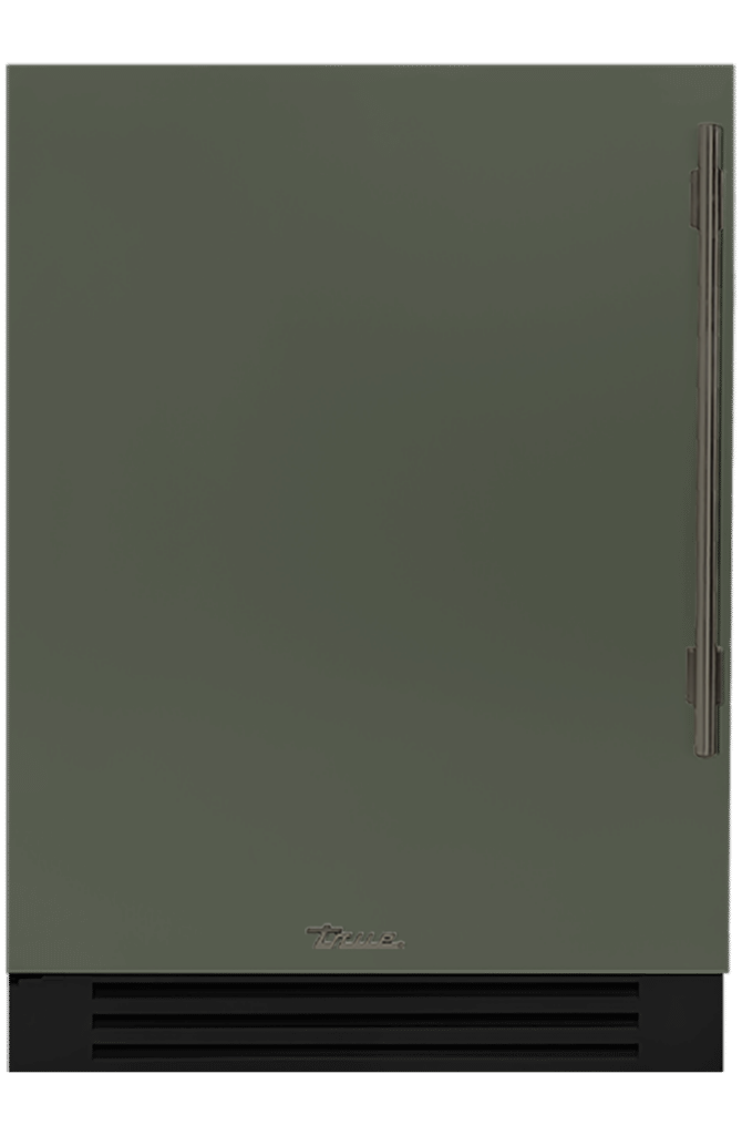 Undercounter Freezer, Left Hinged, Olive, Pewter Hardware TUF24LOPCDSK238H05