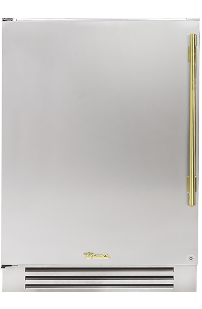 Undercounter Freezer, Left Hinged, Color Match, Brass Hardware TUF24LOPCDSKXXXH01