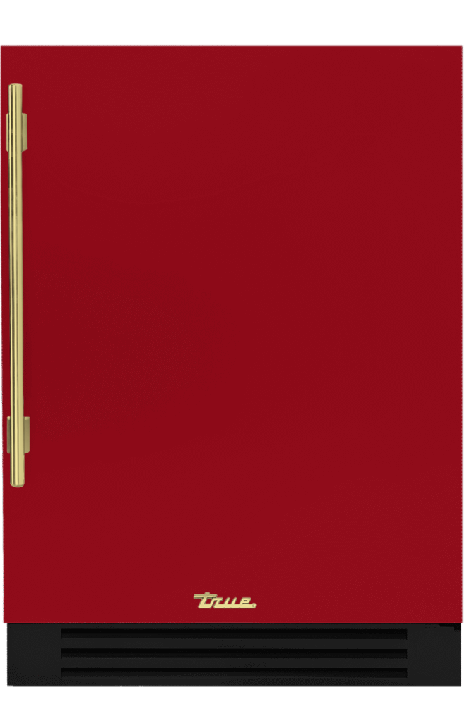Undercounter Freezer, Right Hinged, Crimson, Brass Hardware TUF24ROPCDSK193H01