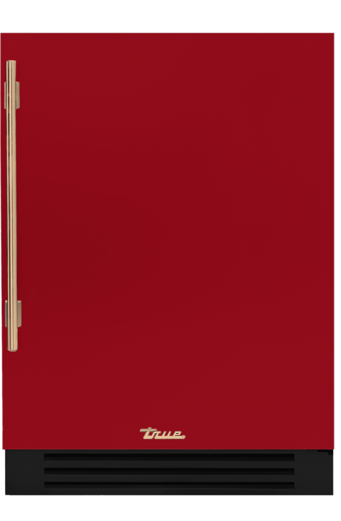 Undercounter Freezer, Right Hinged, Crimson, Gold Hardware TUF24ROPCDSK193H08