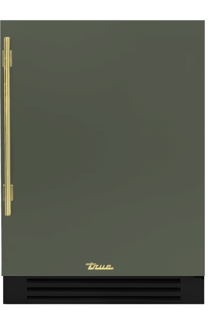 Undercounter Freezer, Right Hinged, Olive, Brass Hardware TUF24ROPCDSK238H01, product image 2 of 8