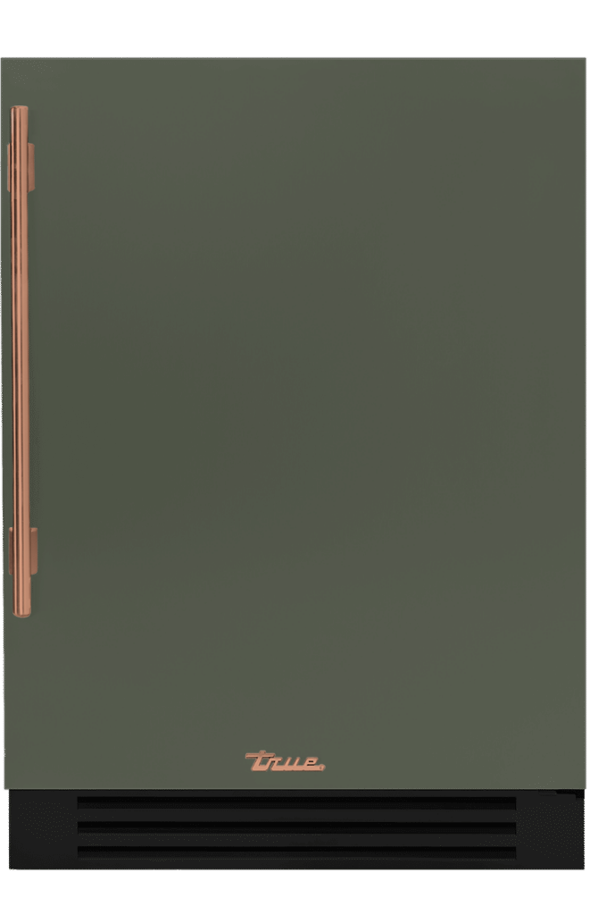 Undercounter Freezer, Right Hinged, Olive, Copper Hardware TUF24ROPCDSK238H03, product image 2 of 8