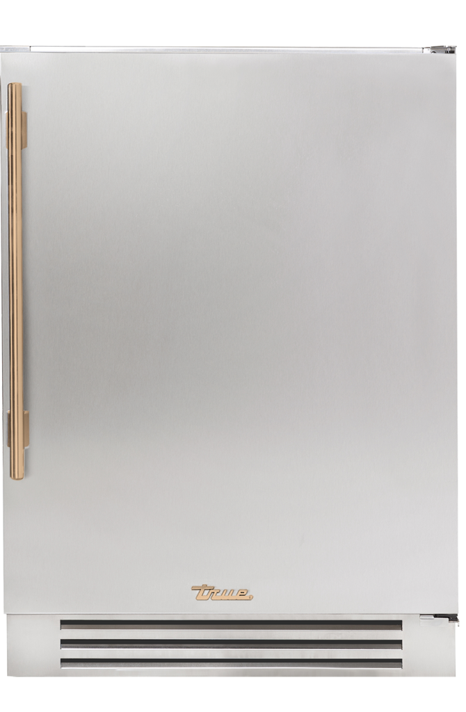 Undercounter Freezer, Right Hinged, Gold Hardware TUF24RSSCH08