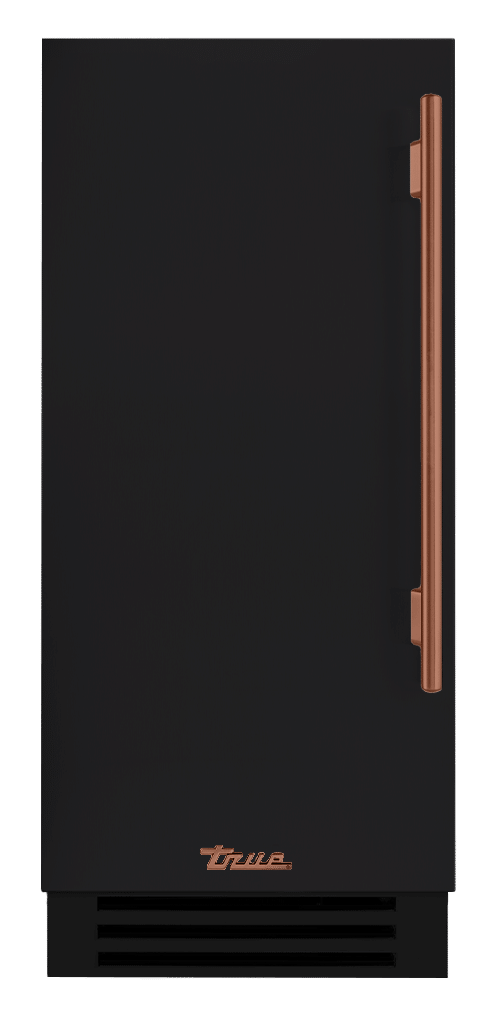 Clear Ice Machine, Left Hinged, Matte Black, Copper Hardware TUI15LOPDDSK027H03