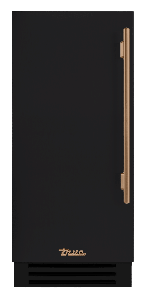 Clear Ice Machine, Left Hinged, Matte Black, Gold Hardware TUI15LOPDDSK027H08