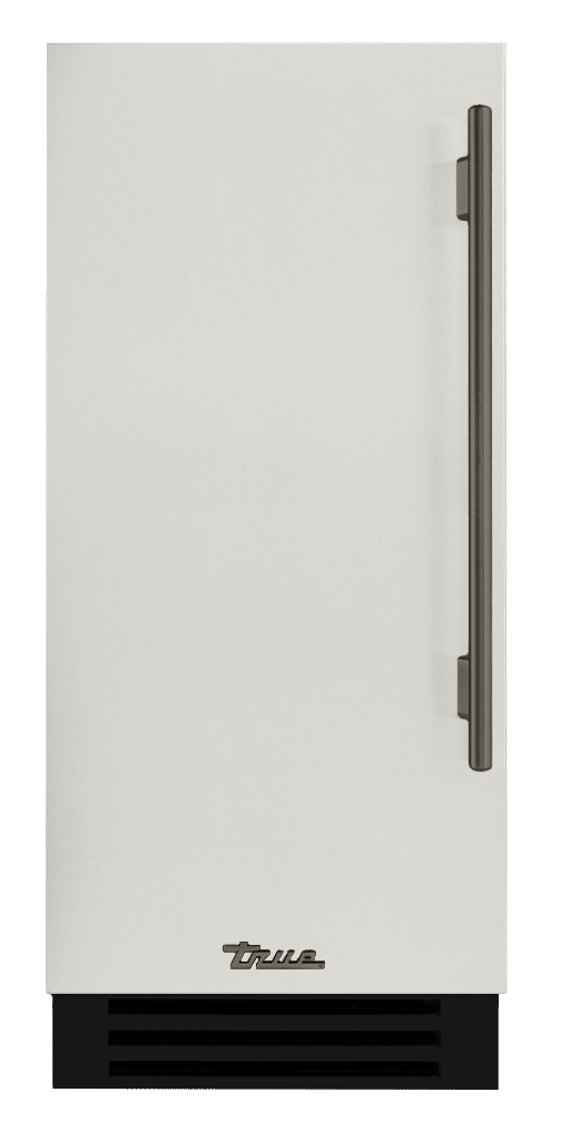 Clear Ice Machine, Left Hinged, Antique White, Pewter Hardware TUI15LOPDDSK050H05