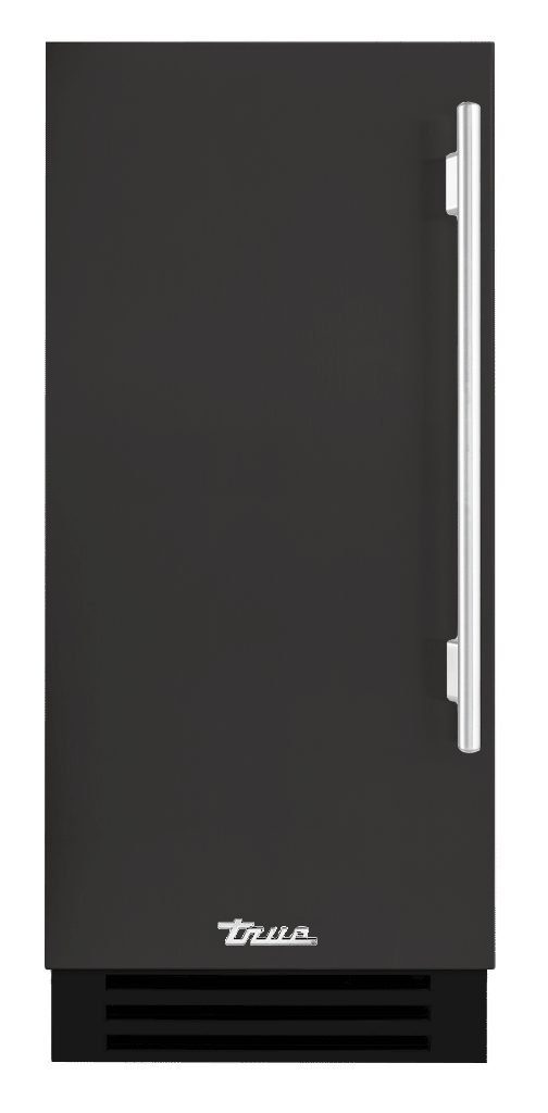 Clear Ice Machine, Left Hinged, Ultra Matte Black, Chrome Hardware TUI15LOPDDSK085H02