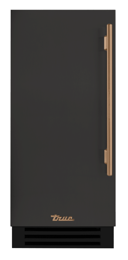 Clear Ice Machine, Left Hinged, Ultra Matte Black, Gold Hardware TUI15LOPDDSK085H08