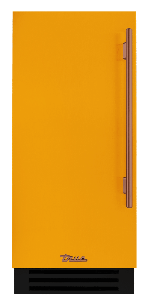 Clear Ice Machine, Left Hinged, Saffron, Copper Hardware TUI15LOPDDSK103H03