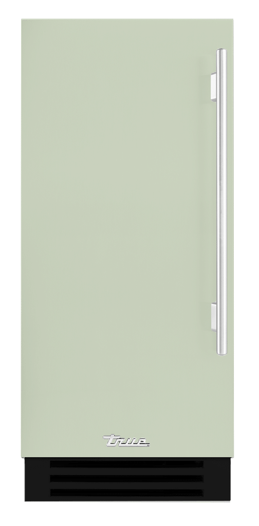 Clear Ice Machine, Left Hinged, Sage, Chrome Hardware TUI15LOPDDSK129H02