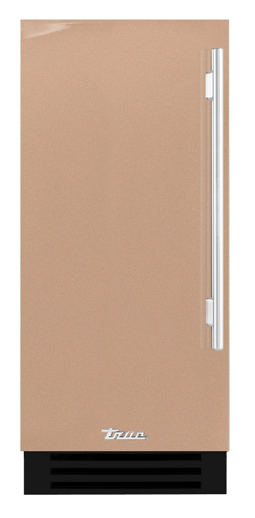 Clear Ice Machine, Left Hinged, Champagne, Chrome Hardware TUI15LOPDDSK179H02