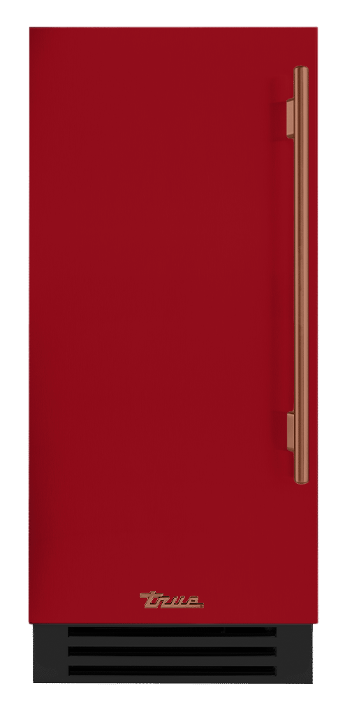 Clear Ice Machine, Left Hinged, Crimson, Copper Hardware TUI15LOPDDSK193H03