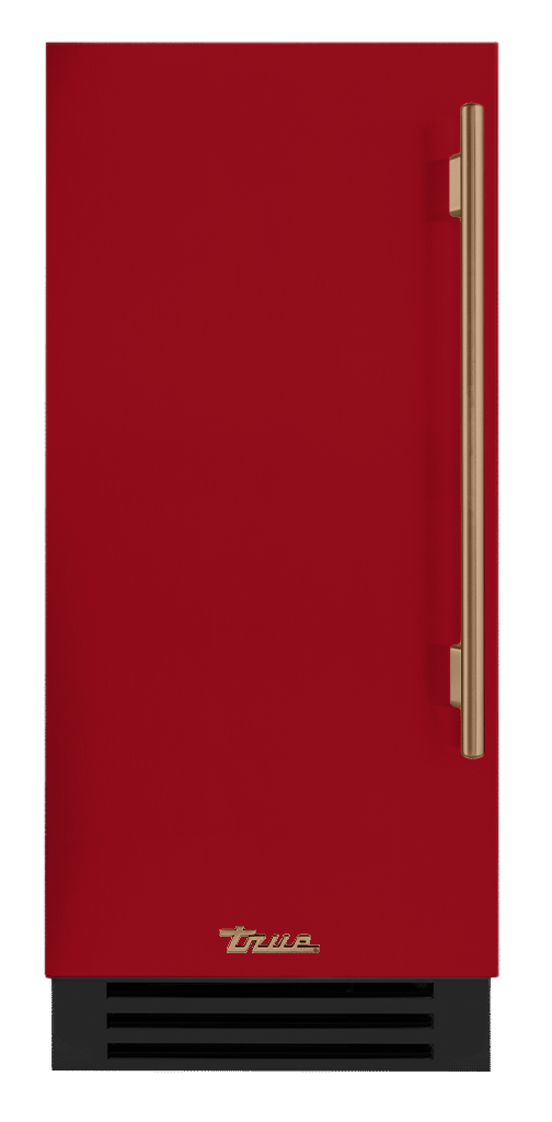 Clear Ice Machine, Left Hinged, Crimson, Gold Hardware TUI15LOPDDSK193H08