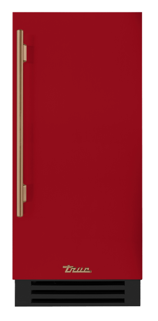 Clear Ice Machine, Right Hinged, Crimson, Gold Hardware TUI15ROPDDSK193H08