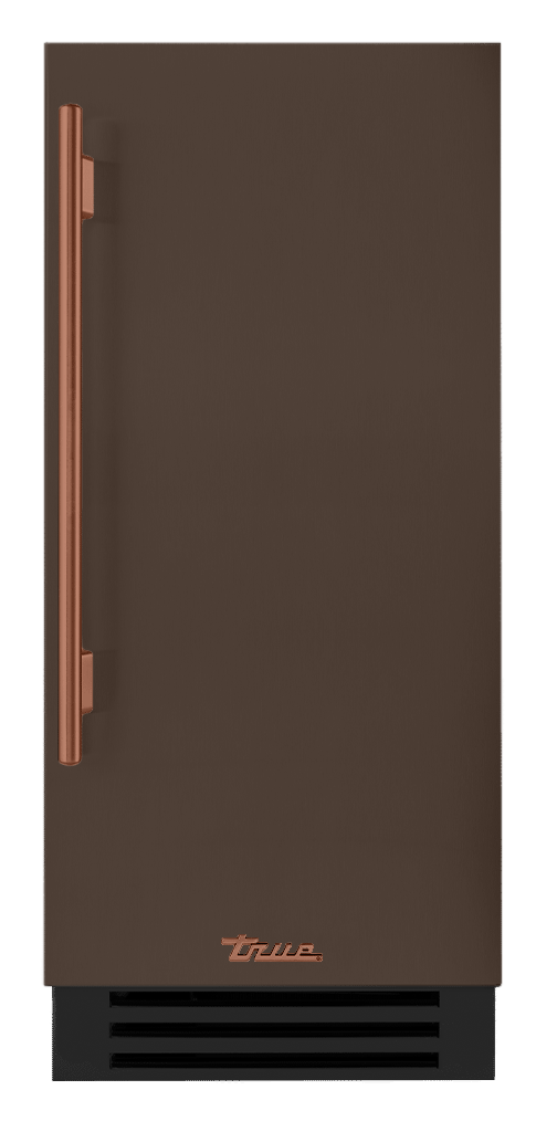 Clear Ice Machine, Right Hinged, Espresso, Copper Hardware TUI15ROPDDSK305H03
