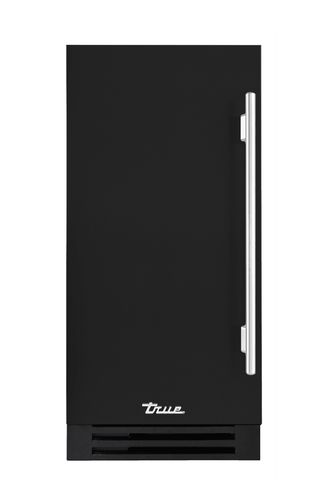 ADA Height Clear Ice Machine, Left Hinged, Matte Black, Chrome Hardware TUIADA15LSA027H02