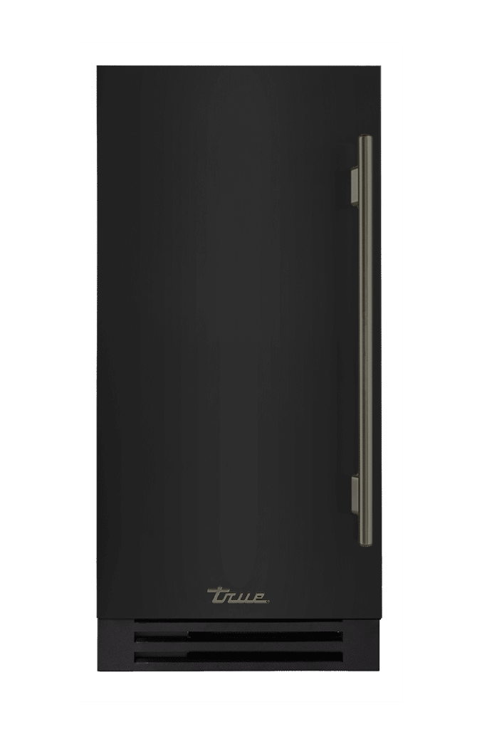 ADA Height Clear Ice Machine, Left Hinged, Gloss Black, Pewter Hardware TUIADA15LSA044H05