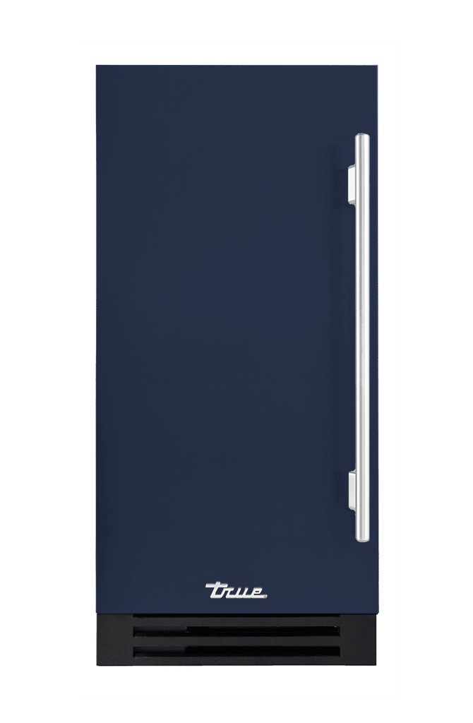 ADA Height Clear Ice Machine, Left Hinged, Cobalt, Chrome Hardware TUIADA15LSA078H02