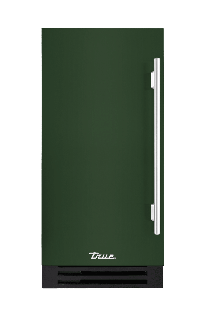 ADA Height Clear Ice Machine, Left Hinged, Emerald, Chrome Hardware TUIADA15LSA086H02