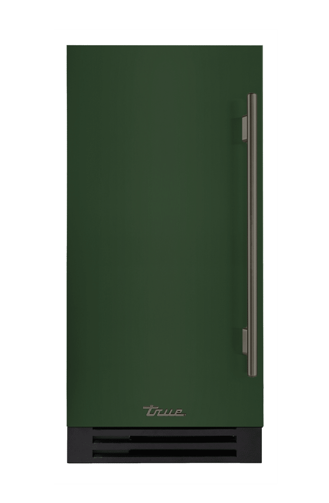 ADA Height Clear Ice Machine, Left Hinged, Emerald, Pewter Hardware TUIADA15LSA086H05
