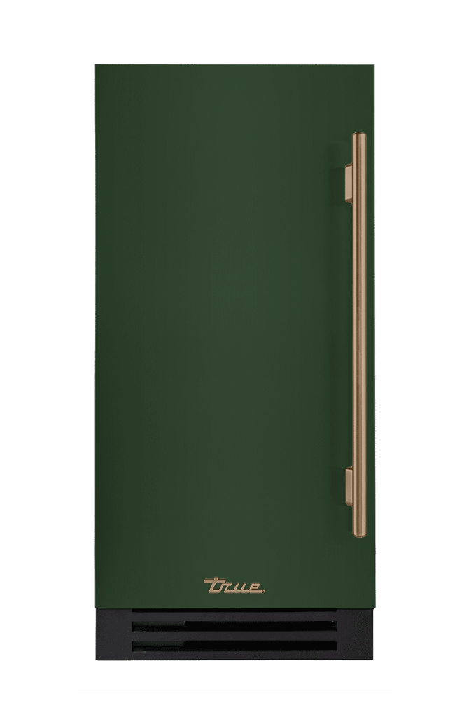 ADA Height Clear Ice Machine, Left Hinged, Emerald, Gold Hardware TUIADA15LSA086H08