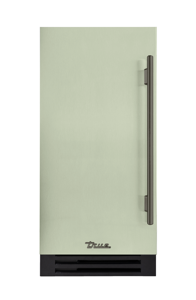 ADA Height Clear Ice Machine, Left Hinged, Sage, Pewter Hardware TUIADA15LSA129H05
