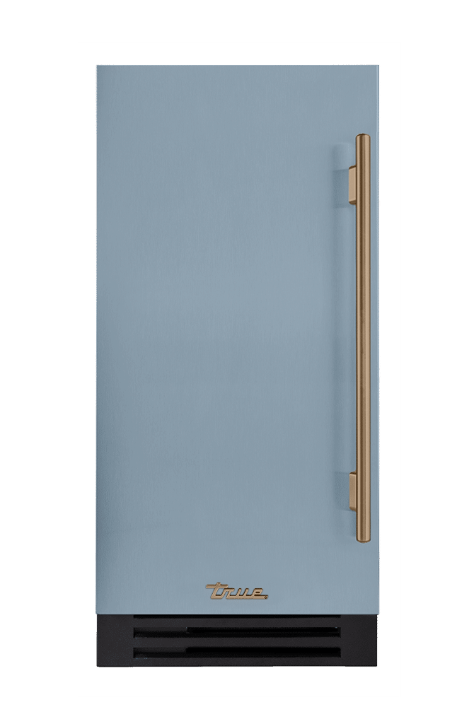ADA Height Clear Ice Machine, Left Hinged, Bluestone, Gold Hardware TUIADA15LSA152H08