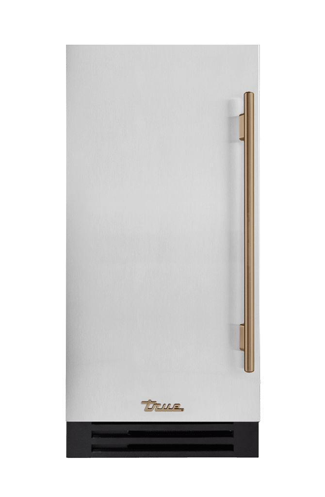 ADA Height Clear Ice Machine, Left Hinged, Color Match, Gold Hardware TUIADA15LSAXXXH08