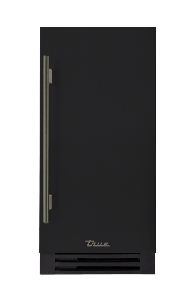 ADA Height Clear Ice Machine, Right Hinged, Matte Black, Pewter Hardware TUIADA15RSA027H05