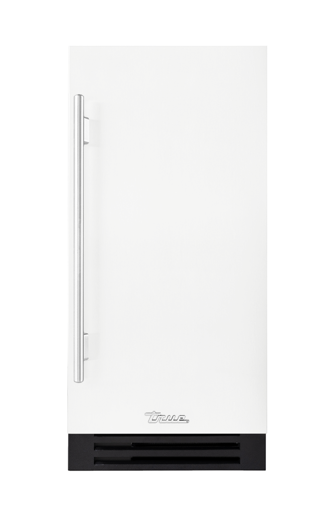 ADA Height Clear Ice Machine, Right Hinged, Matte White, Chrome Hardware TUIADA15RSA030H02