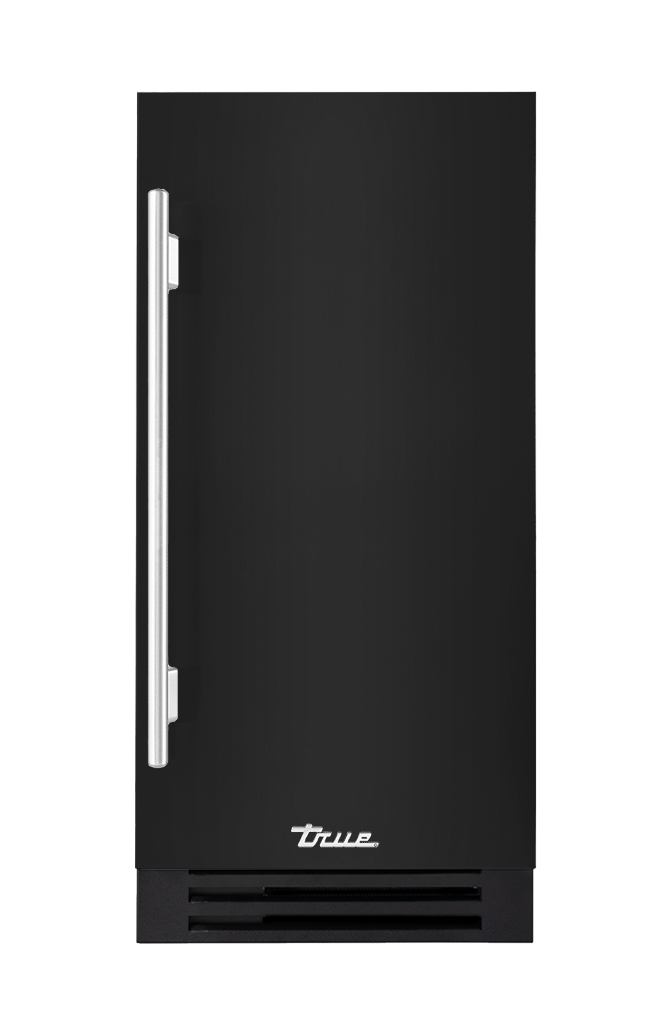 ADA Height Clear Ice Machine, Right Hinged, Gloss Black, Chrome Hardware TUIADA15RSA044H02