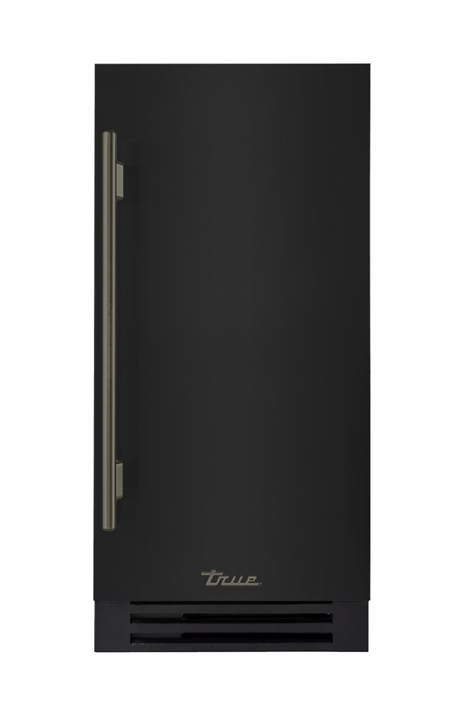 ADA Height Clear Ice Machine, Right Hinged, Gloss Black, Pewter Hardware TUIADA15RSA044H05