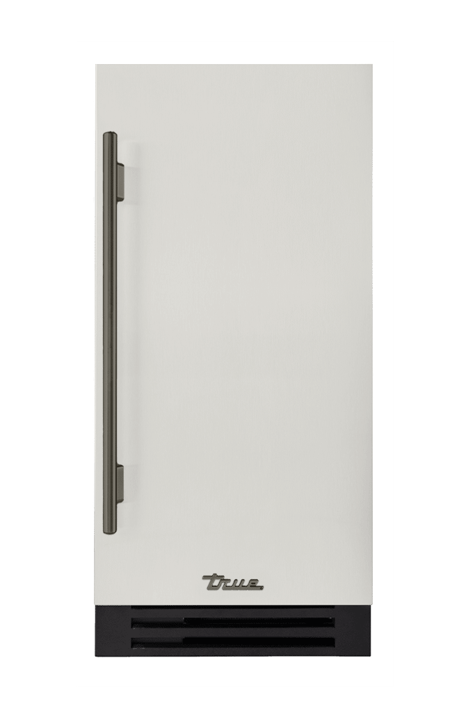 ADA Height Clear Ice Machine, Right Hinged, Antique White, Pewter Hardware TUIADA15RSA050H05