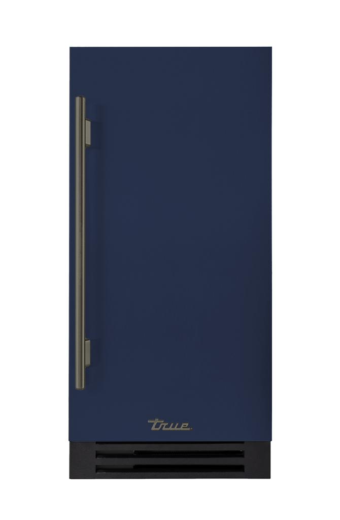 ADA Height Clear Ice Machine, Right Hinged, Cobalt, Pewter Hardware TUIADA15RSA078H05